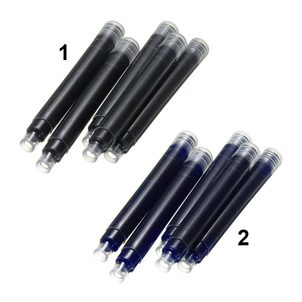 5 шт. черный синий цвет JINHAO одноразовая авторучка стандартный сменный картридж заправка чернил офисные и школьные принадлежности