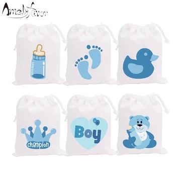 

Boy Baby Shower Theme Party Bags Candy Bags Gift Bags Bear Duck Feeder Decorations Grand Event Birthday Party Container Supplies