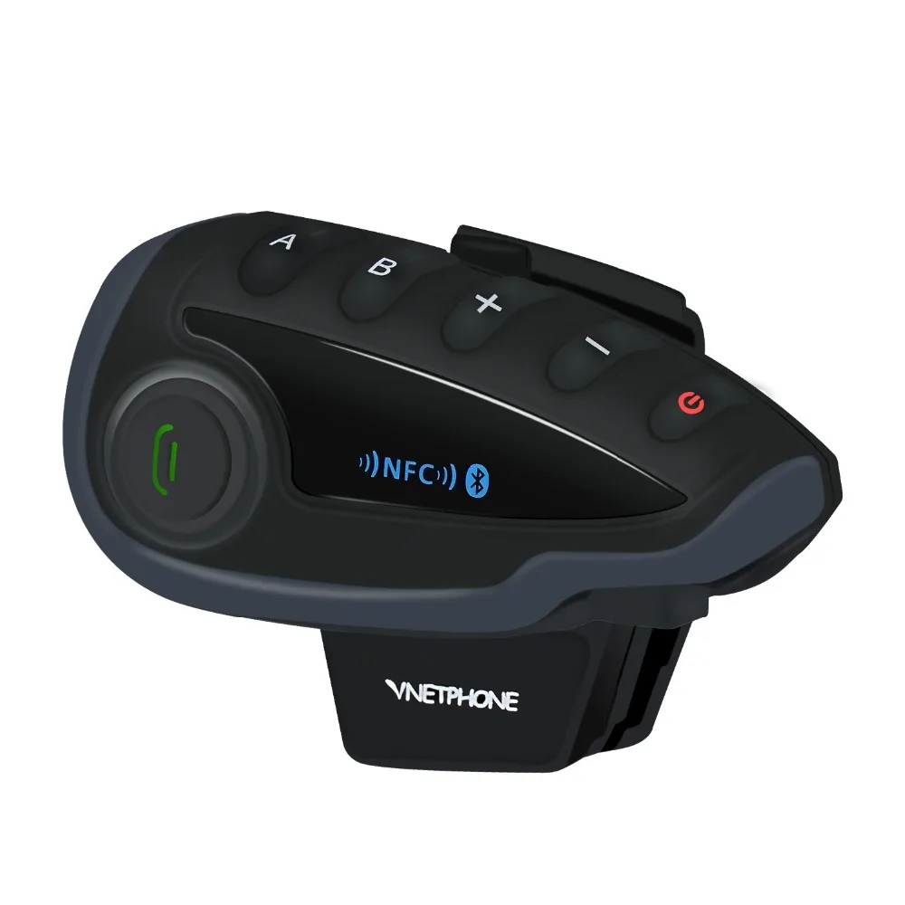 Пара VNETPHONE V8 домофон мотоцикл 5 всадников Bluetooth система связи шлем Walkie Talkie NFC пульт дистанционного управления