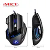 IMICE grand tapis de souris X7 filaire souris de jeu 7 boutons optique ergonomique jeu souris souris pour PC ordinateur portable souris de bureau Gamer ► Photo 3/6