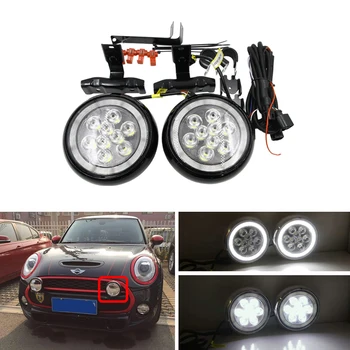 

CAN-bus White Led DRL Rally Lights For Mini Cooper F55 F56 F57 14-16 Driving Fog Lights E4 R87 Front Bumper Daylights