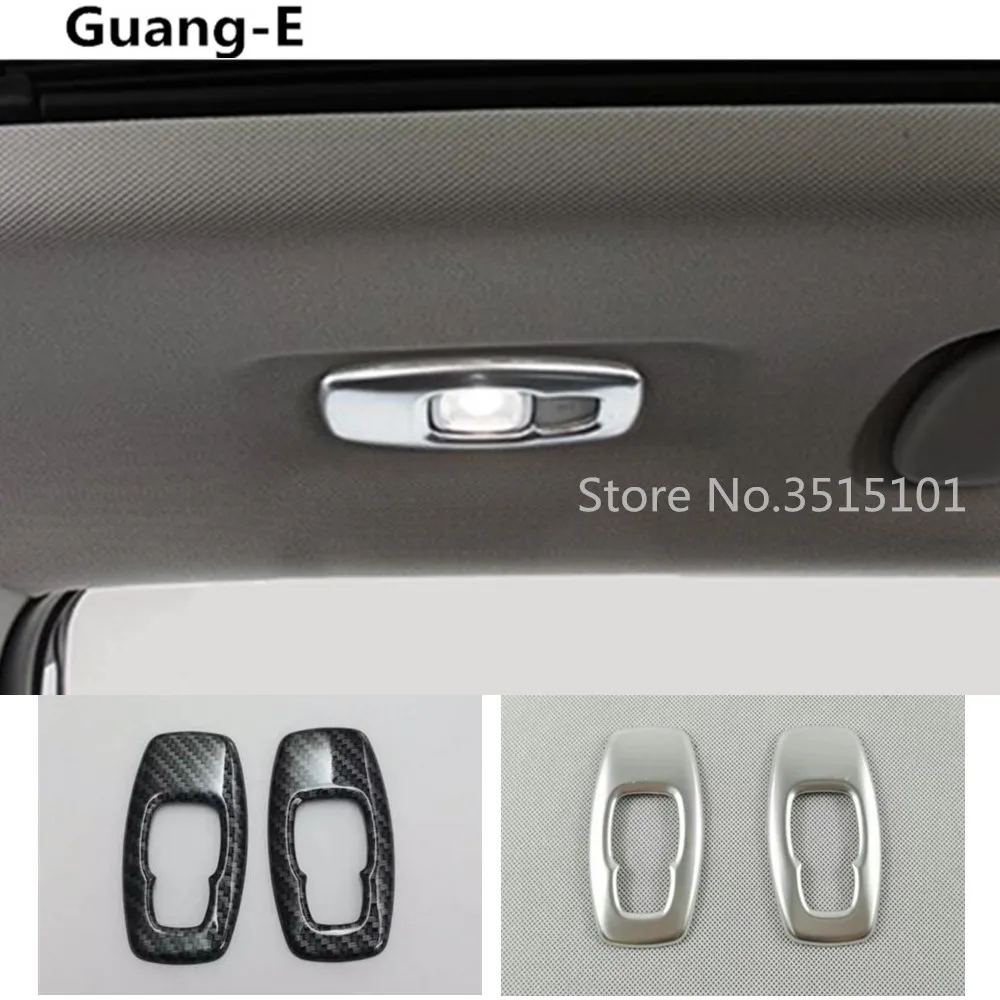 

car cover ABS Chrome/carbon fibre back rear tail read reading switch light lamp frame trim For Renault Kadjar 2016 2017 2018