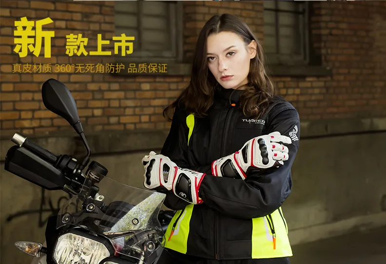 Мотоциклетные Перчатки из натуральной кожи, перчатки для мотокросса, мотогонок