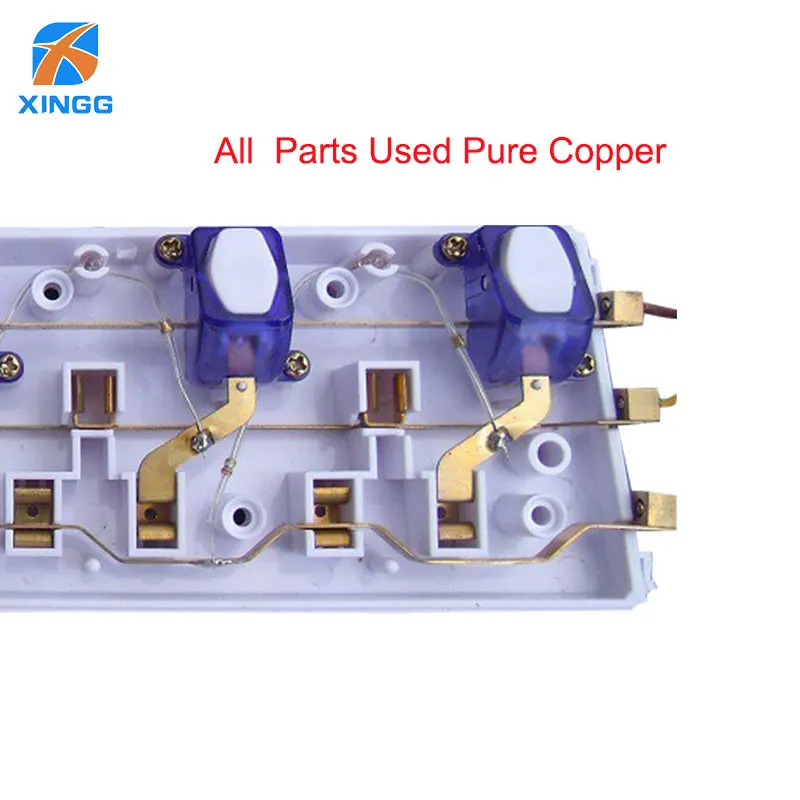 Великобритания несколько силовых полос штепсельная плата с индивидуальными переключателями УДЛИНИТЕЛЬ шнур 2 м