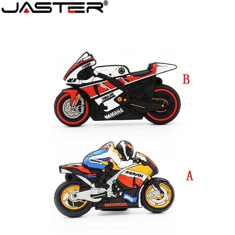 JASTER moto rcycle U дисковый флеш-накопитель брелок Подарочный флеш-накопитель 8 ГБ 16 ГБ 32 ГБ 64 Гб мото автомобиль мультфильм usb флеш-накопитель autobike pendrive