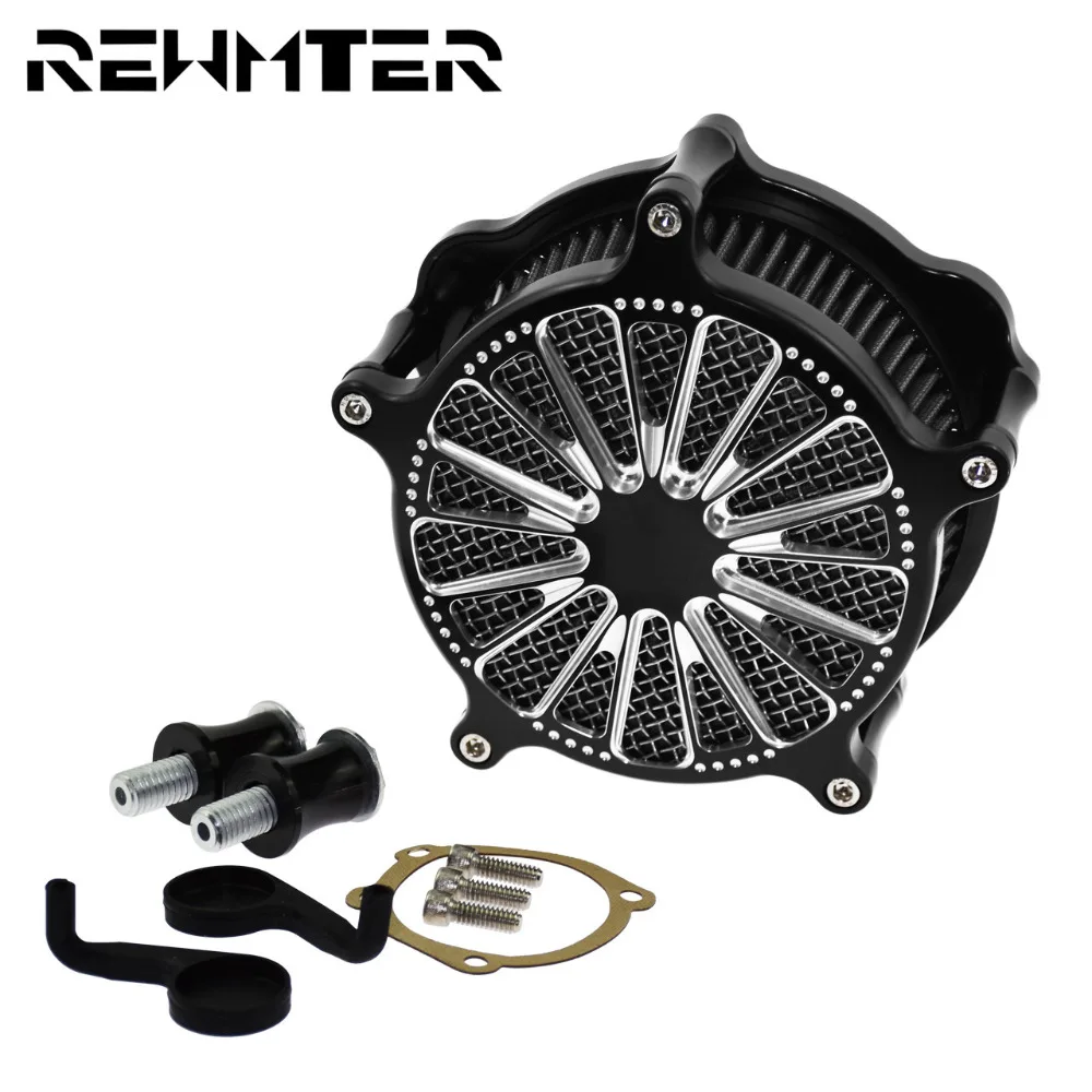 

Motorcycle CNC Air Cleaner Intake Filter Kit For Harley Sportster XL 883 1200 Softail Touring FXDLS FLSTNSE FLSTSE Dyna 2000-18