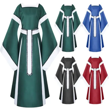 

Women Red Blue Medieval Renaissance Victorian Evening Dresses Medieval Renaissance Costumes Ball Gowns Dresses