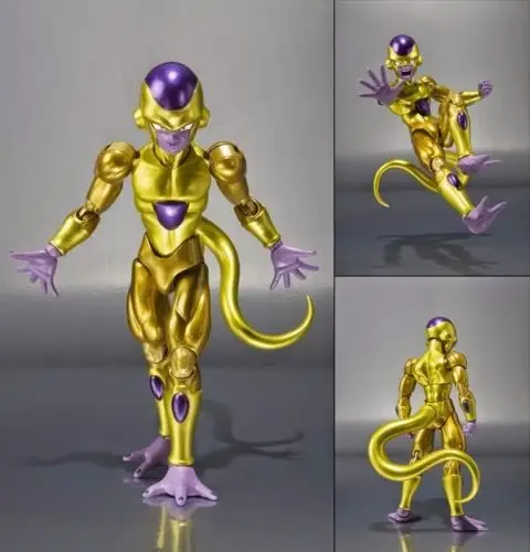 

Boxed SHF Dragon Ball Z DBZ GOLD GOLDEN Freeza Frieza Movable PVC Action Figure Resin Collection Model Toy Doll Gifts Cosplay