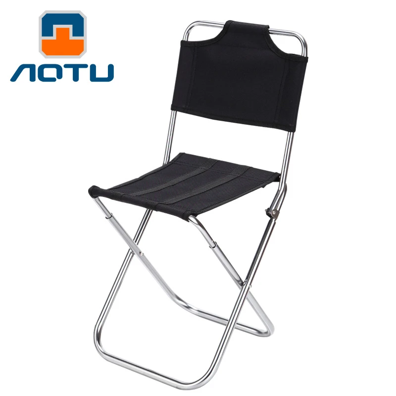Hot 2 Colors Outdoor Camping Fishing Foldable Chair With Backrest Multifunction Portable Seat With Carrying Bag For Picnic Beach