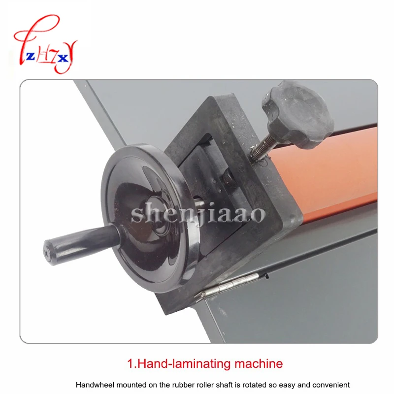 Laminating machine 25" Manual Laminating Machine Photo Vinyl Protect Rubber Cold Mounting Laminator Office Equipment