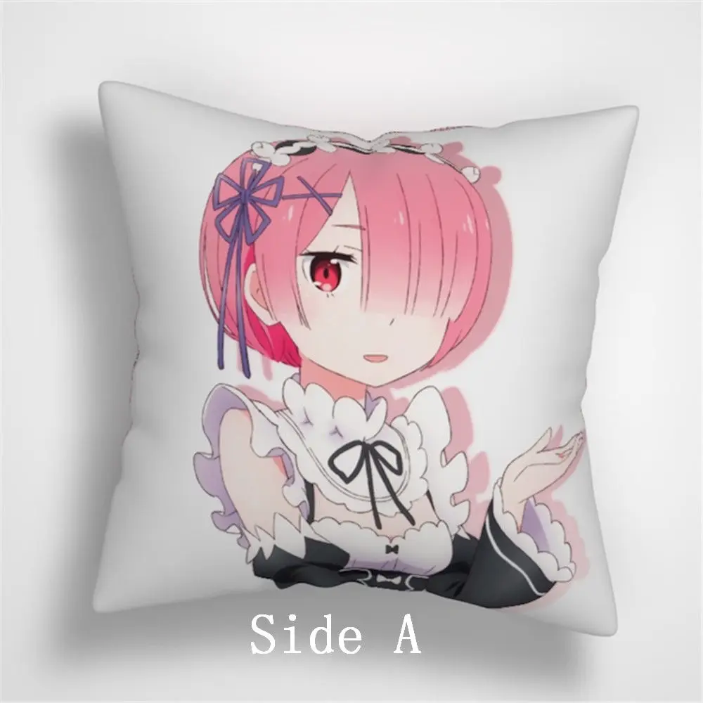 Suef Аниме Манга re zero kara hajimeru isekai seikatsu аниме двухсторонняя подушка чехол для