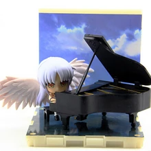 Новые горячие 7 см Angel Beats пианино Tachibana Kanade фигурка игрушки коллекция Рождественский подарок с коробкой