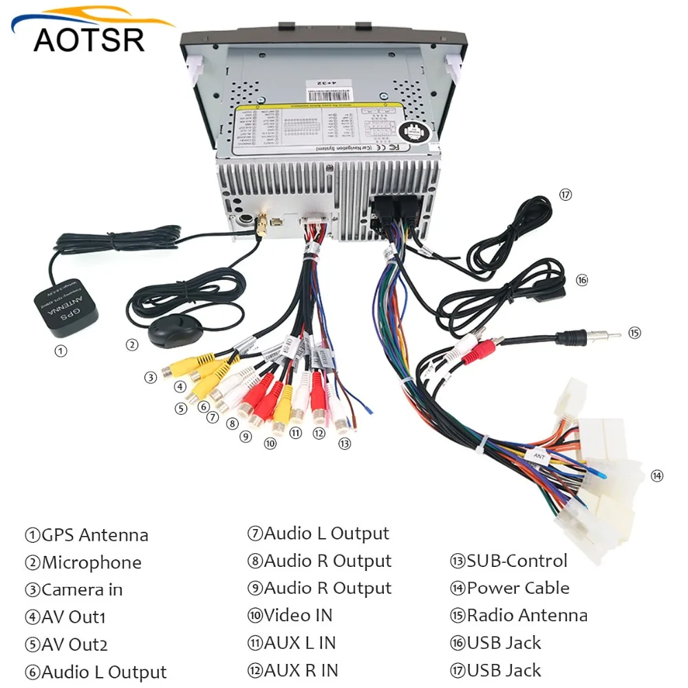 Sale Android 9.0 Car DVD Stereo Multimedia Head unit For Toyota T27 Avensis 2009-2014 Auto PC Radio GPS Navigation Video Audio 4G RAM 3