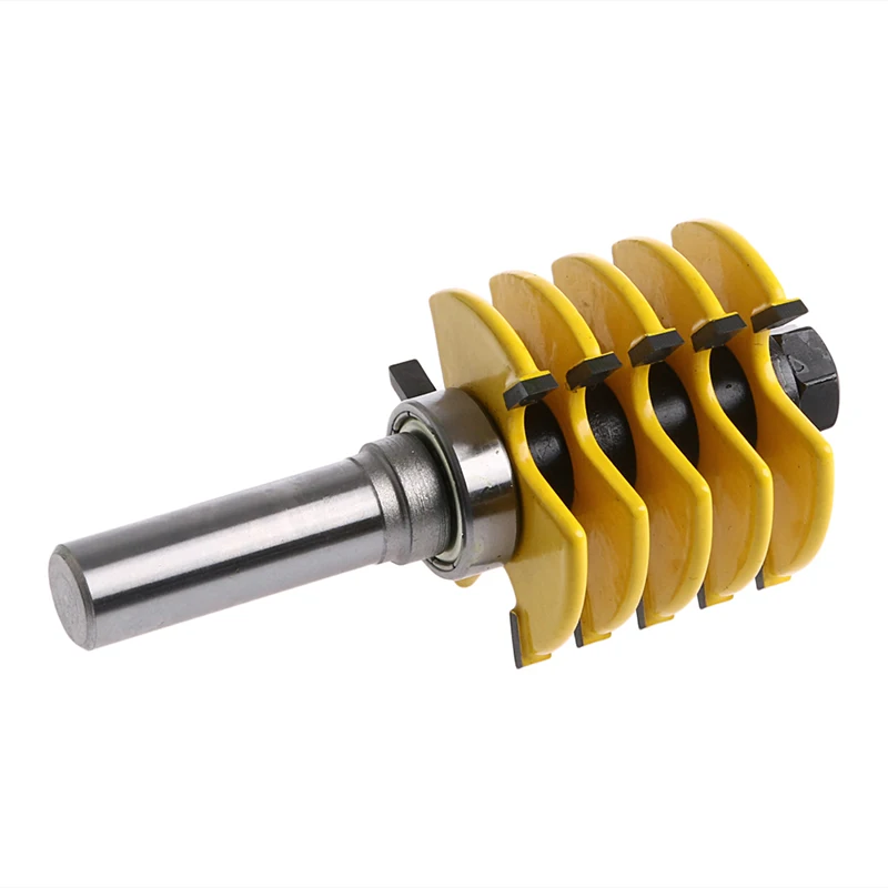 

5 Blade 3 Flute 1/2" Shank Box Joint Router Bit Adjustable Woodworking Cutter