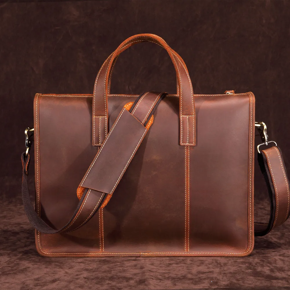 Joyir мужской деловой портфель из натуральной кожи для ноутбука Портфель для отдыха поперечный сечение мужской портфель коричневый портфель
