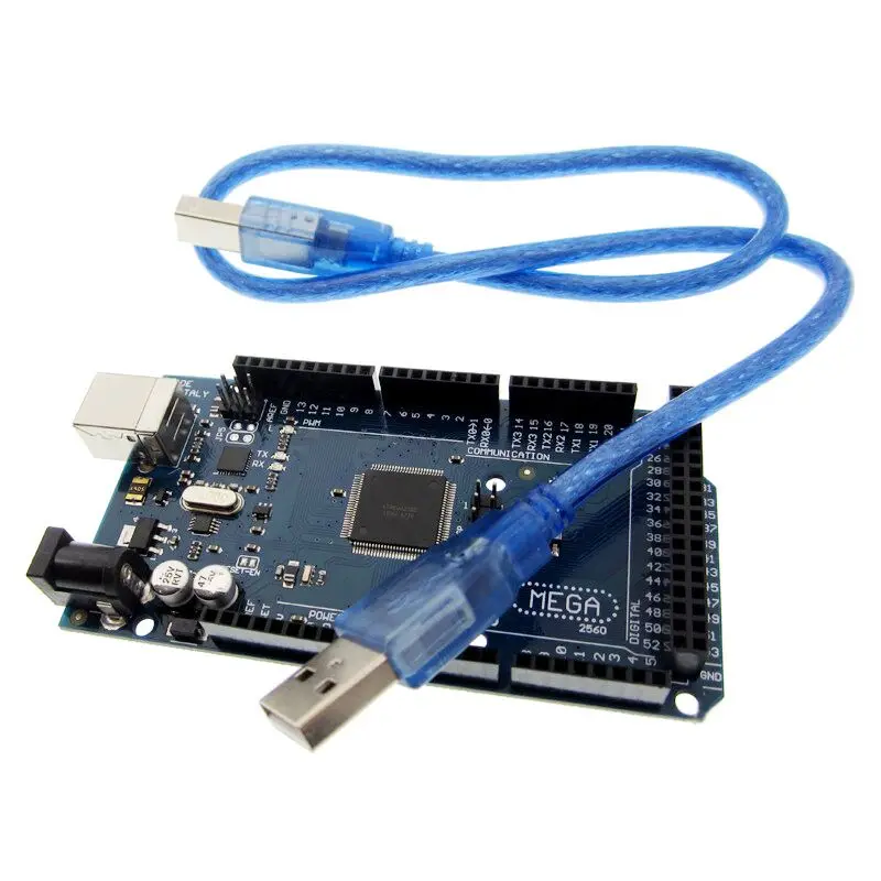 Лучшая цена! Новая плата 2560 REV3 ATmega2560-16AU 10 шт. USB-кабель совместимый с Mega r3 L |