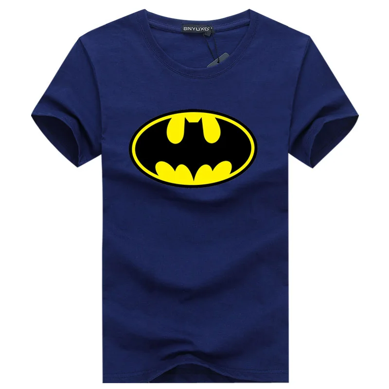 

New Fashion Cartoon Batman T Shirts Men O Neck Short Sleeve Cotton Mens T-Shirt Euro Size Man tshirt Tops Free Shipping