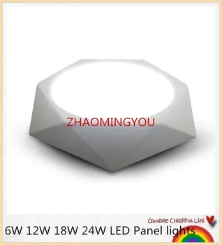 

YON 20PCS Ultra-thin 6W 12W 18W 24W Diamond Square Panel LED Aluminum LED SPOT Light Surface Mounted Downlight ceiling down lamp