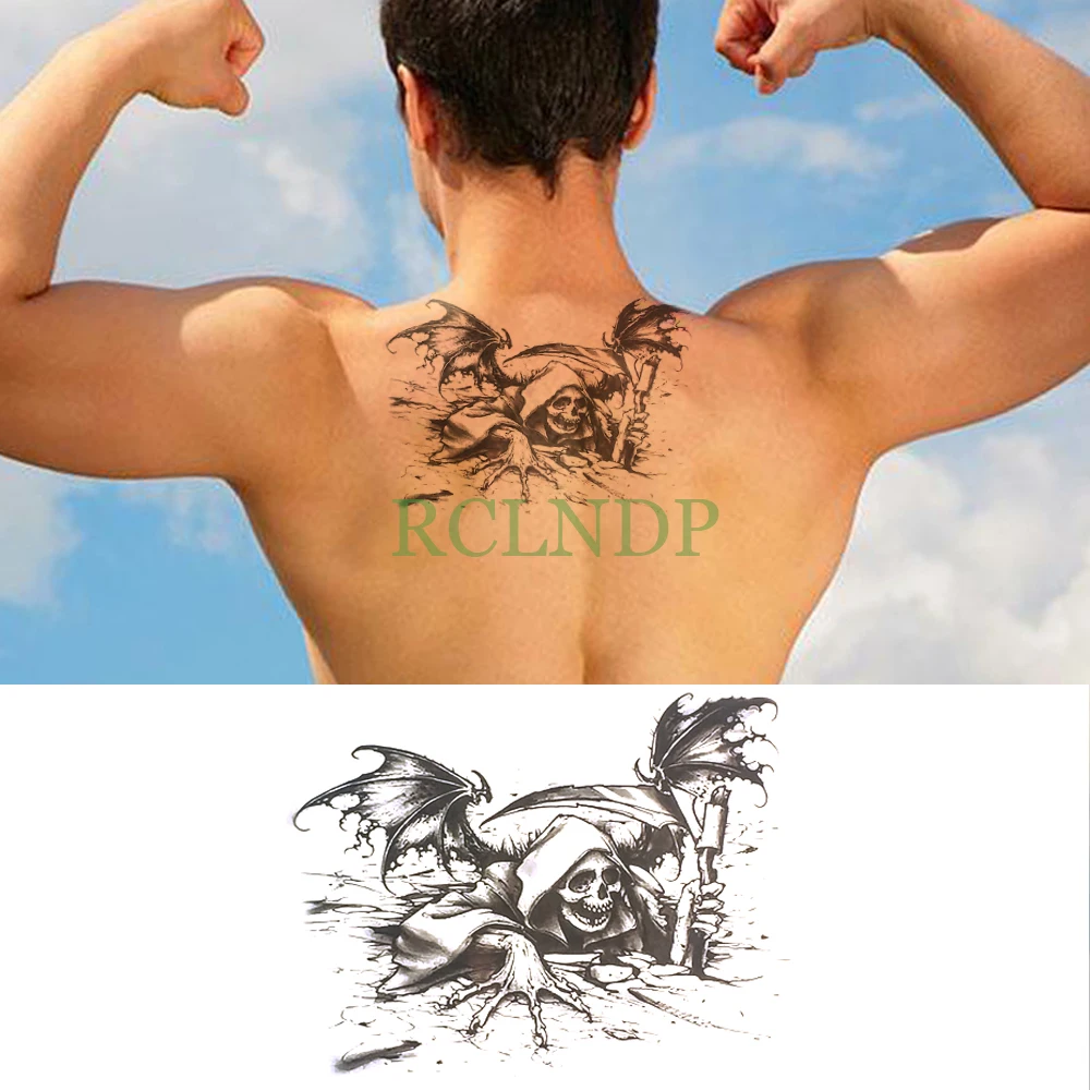 Водостойкая временная татуировка наклейка якорь большой размер временная татуировка флэш-Тату татуаж Временная тело искусство для женщин для девушек и мужчин - Цвет: Белый