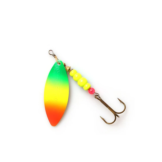 W.P.E KOMODO Spinner Lure 1pcs 12.6g/17.3g/27.2g Spoon Lure Brass Metal Fishing Lure Hard Bait Carp Fishing Pesca Pike Wobblers 07