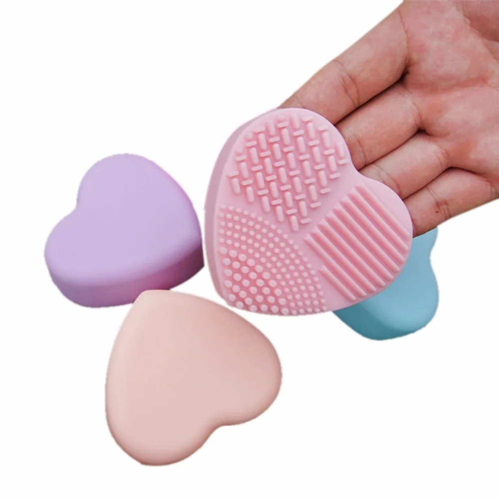 2 шт. силиконовые косметические инструменты для очистки слоеного материала Аксессуары Силиконовая салфетка скруббер доска макияж моющие части для макияжа Кисти Комплект