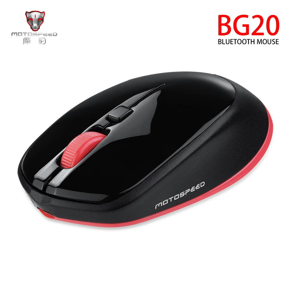Motospeed BG20 Беспроводная Bluetooth мышь 2,4G мини оптическая мышь 2400 dpi 5 миллионов 4000 FPS 10m с USB кабелем игровая мышь