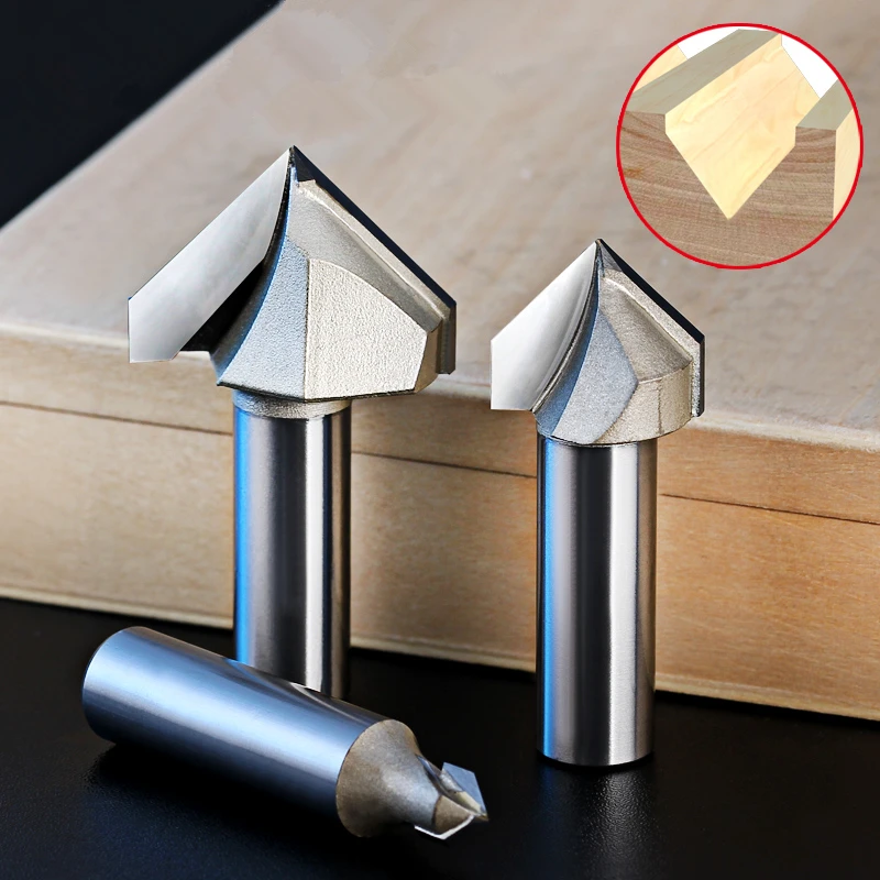 90 Degrees 1PCS 12 7 мм CNC твердосплавный фреза деревообрабатывающий 3D V Дерево инструмент твердой древесины МДФ|milling