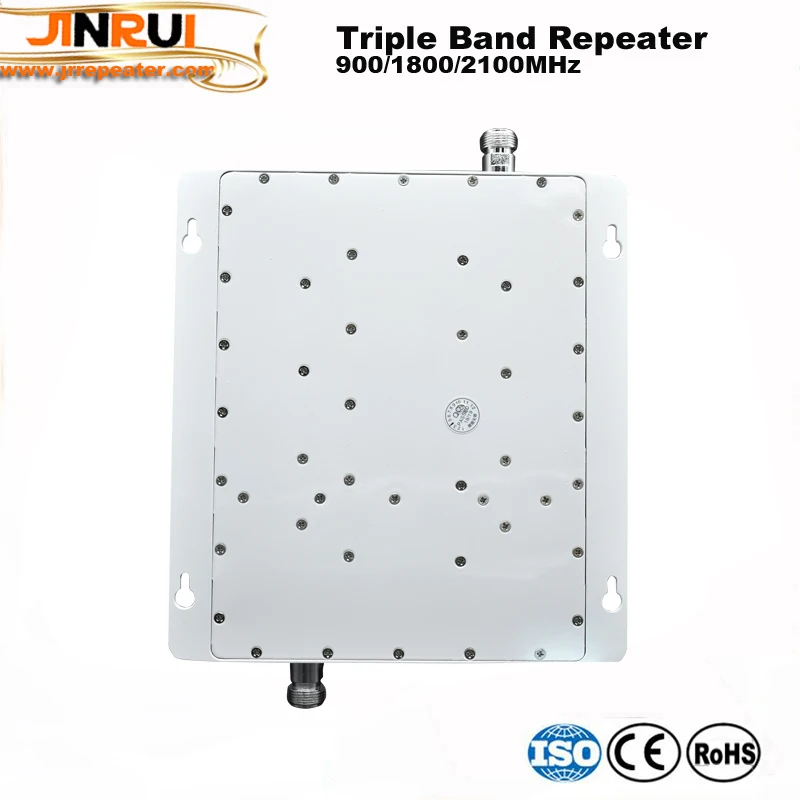 LCD display2G 3G 4G GSM repeater 900 WCDMA 2100 LTE 1800 Tri Band cellular Signal Booster 70dB Gain gsm Repeater 3G 4G Amplifier (6)