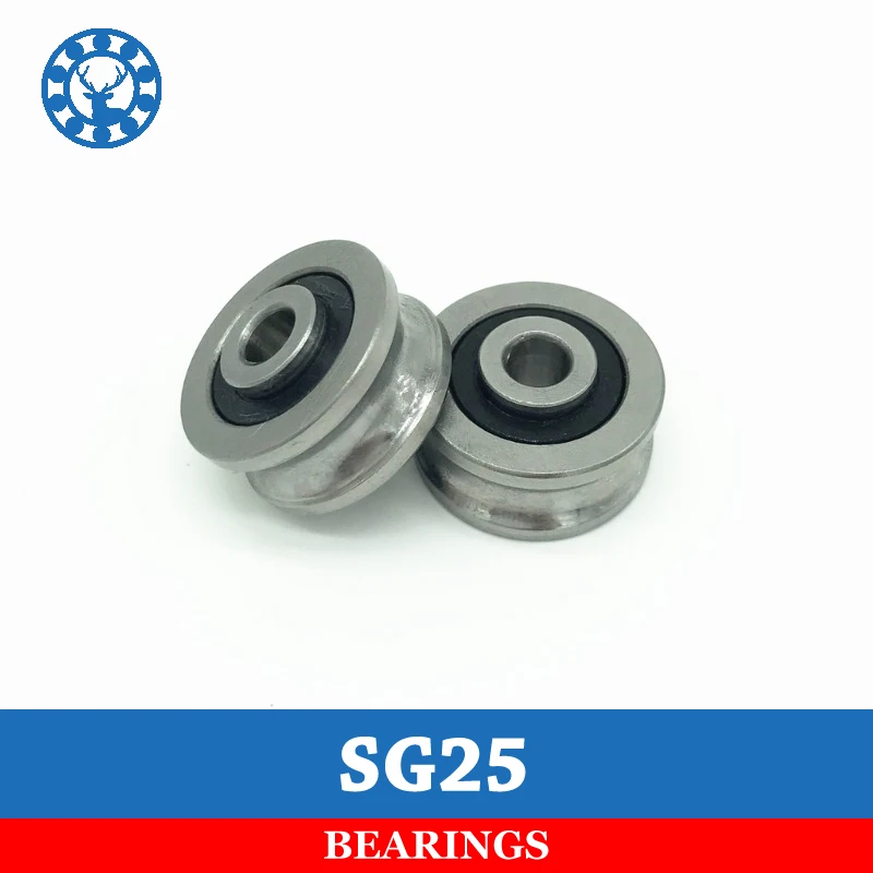 10pcs SG25 U Groove Bearing 8X30X14 mm Double Row Sealed Ball Bearing
