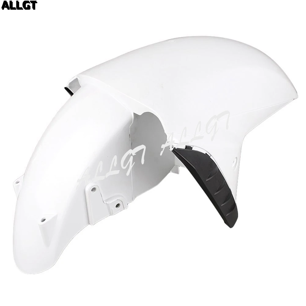 

ALLGT White ABS Plastic Mudguard Front Fender For Kawasaki Ninja 2012 ZX-14R 12 ZX14R Unpainted