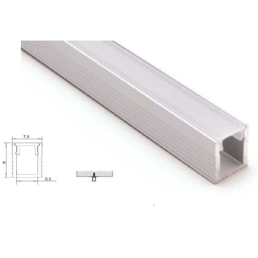 10pcs x 1m Mini Led Aluminium Channel extrusion with PC diffuser cover