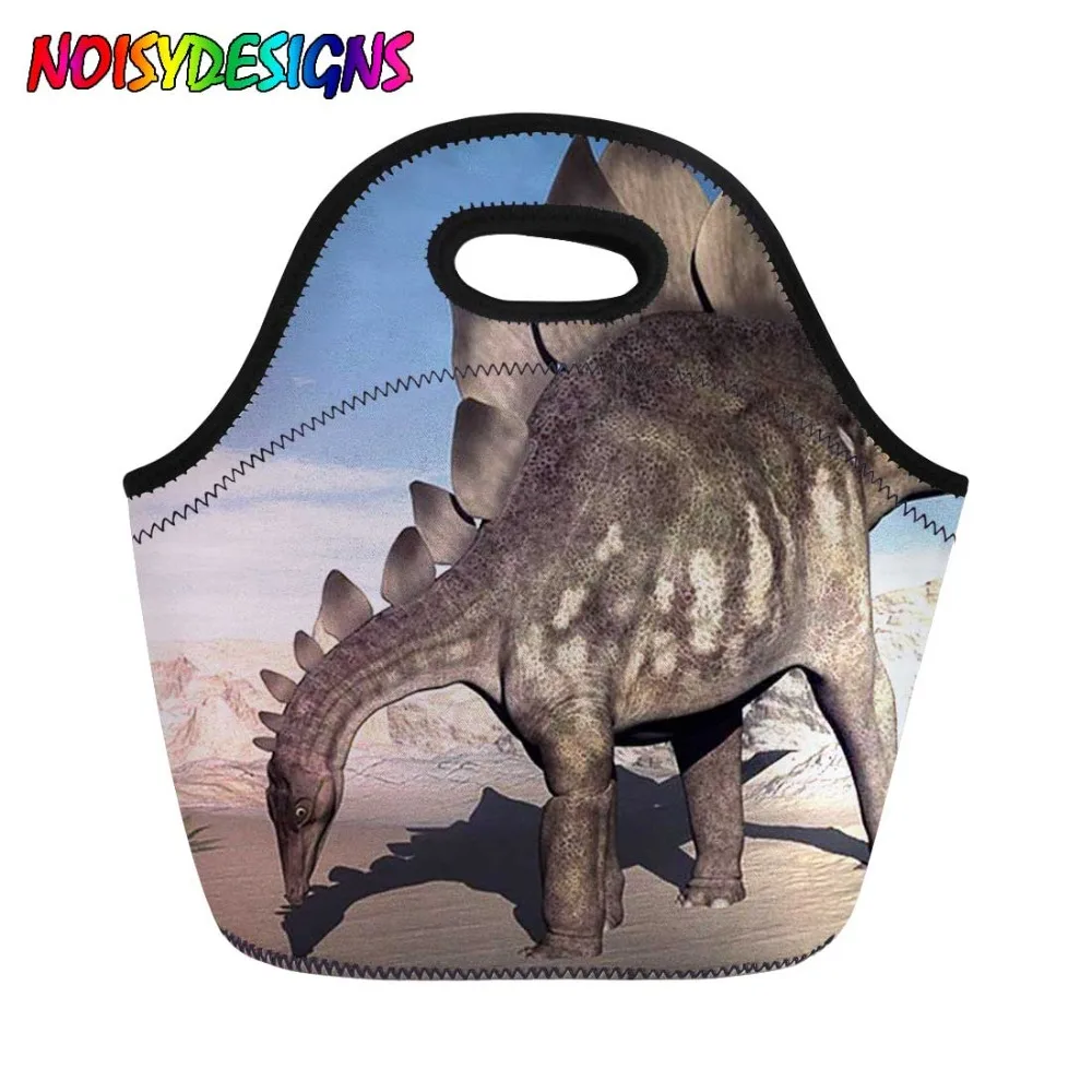 

Children boys girls lunch cold storage bag fashion stegosaurus dinosaur printing lunch bag ladies warm bag lancheira escolar