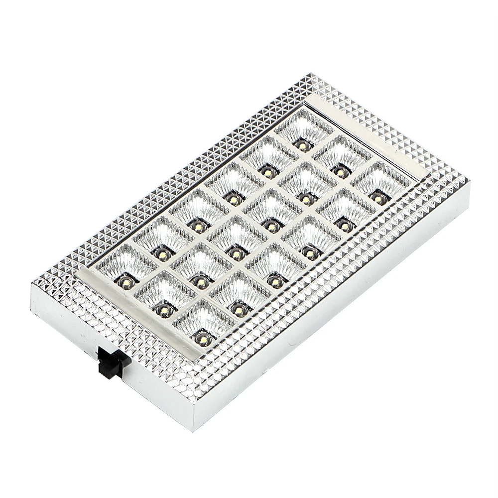 

ITimo LED Car Dome Light Roof Ceiling Lamp Bulb Signal Lamp White Rectangular Car-styling Auto Interior Light Source 18 LEDs