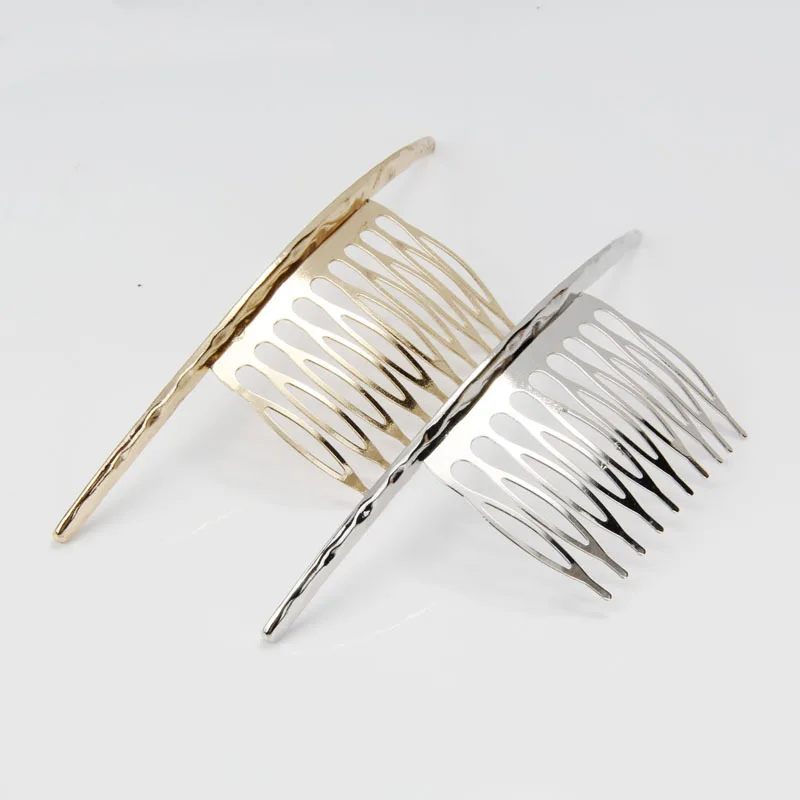 Haimeikang Curved Personalized Hair Comb Pins Jewelry Haimeikang Curved Personalized Hair Comb Pins Jewelry Accessories Women Metal Gold Silver Clip Combs Headdress In From S