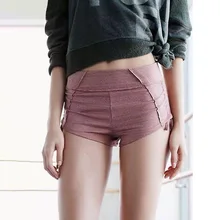 CRUSHONU завязанные ребристые шорты для йоги для женщин Йога Тренировка стройнящие брюки на открытом воздухе езда на велосипеде бег спортивные шорты