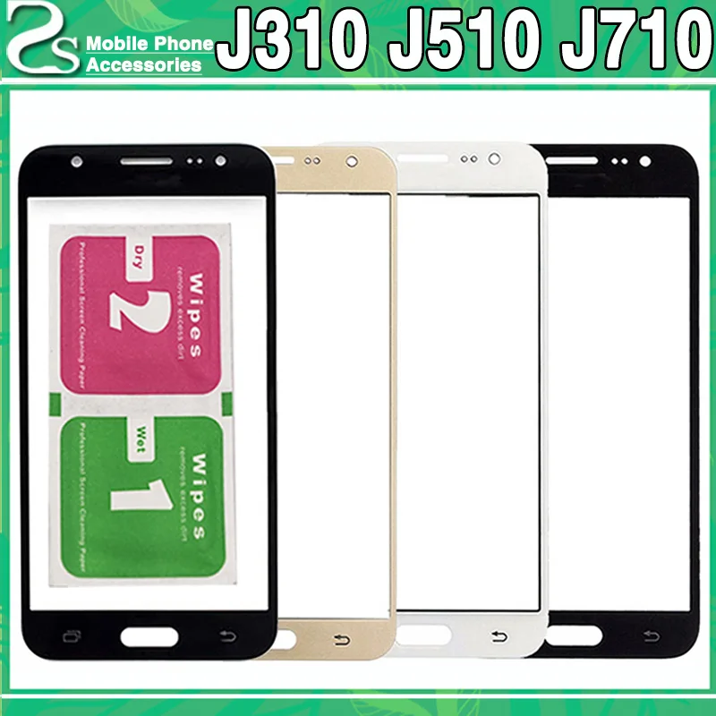 

New J310 J510 J710 Front Glass Lens For Samsung Galaxy J3 J5 J7 2016 Touch Outer Glass Sensor Glass Panel Replacement Parts