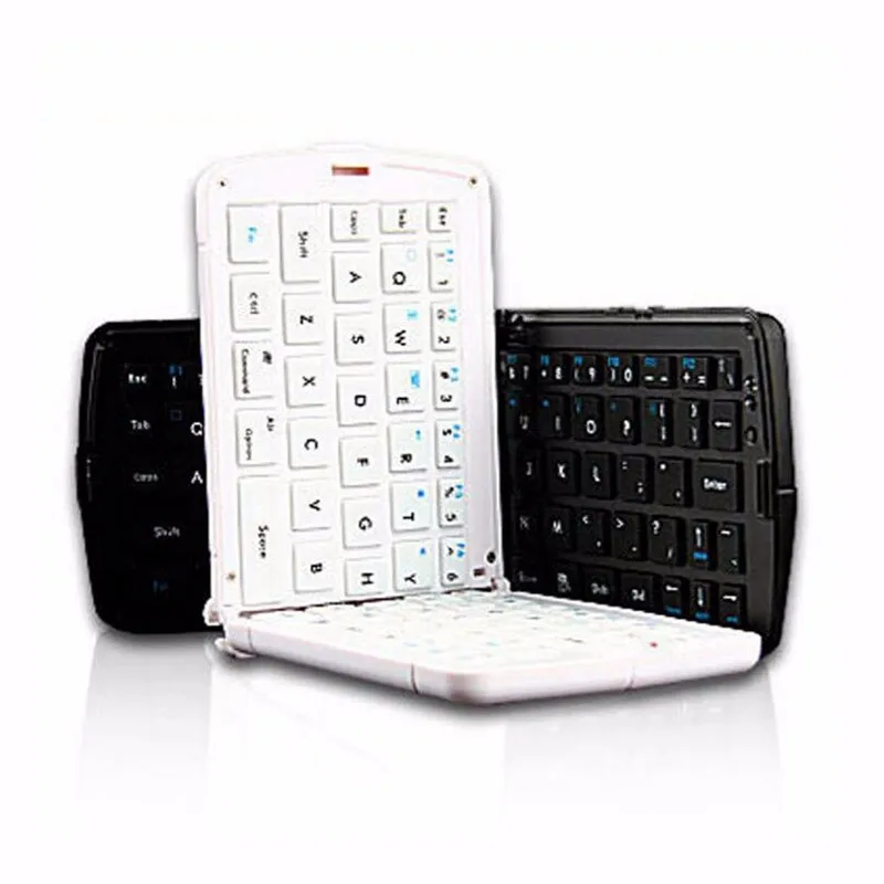 Складная мини-клавиатура Bluetooth для мобильного телефона, планшета, ноутбука, смарт-телевизора, белая, черная, портативная клавиатура, Windows, Android, IOS