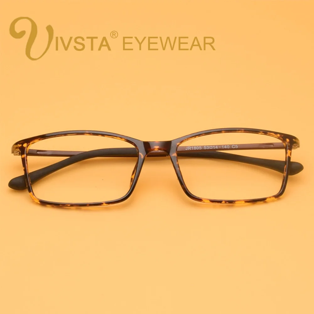 

IVSTA Fashion Male Square Optical Prescription TR90 Glasses Frame Men Ultra Light Soft Myopia Eyewear Reading Eyeglasses Optics