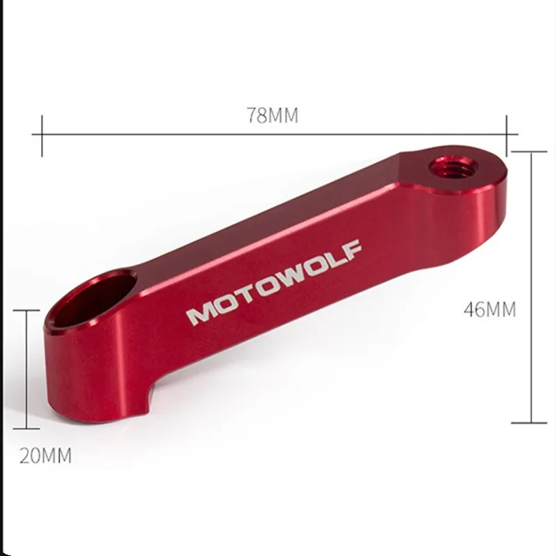 

Motorcycle Rearview Mirror Extension Mount Bracket Holder Universal 8/10mm Motorbike Rear view Mirror Extension Bracket Holder