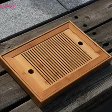 JIA-GUI LUO БАМБУК ПРЯМОУГОЛЬНЫЙ кунг-фу чайный поднос Pu'er Tieguanyin Бар поставляет предметы домашнего обихода отправить отца подарки F004