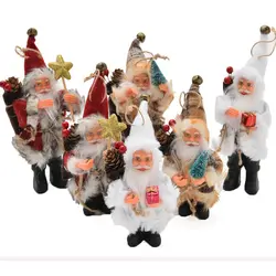 2018 Рождественский Санта Клаус игрушки куклы Рождественские украшения для дома рисунком елки Рождественский подарок игрушки для детей