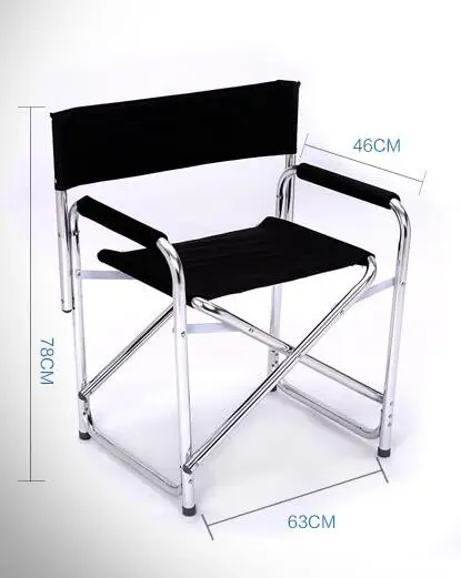  Newest Double Layer Cotton-padded Lounge Chair Aluminum Alloy Office Chairs Portable Folding Stool 