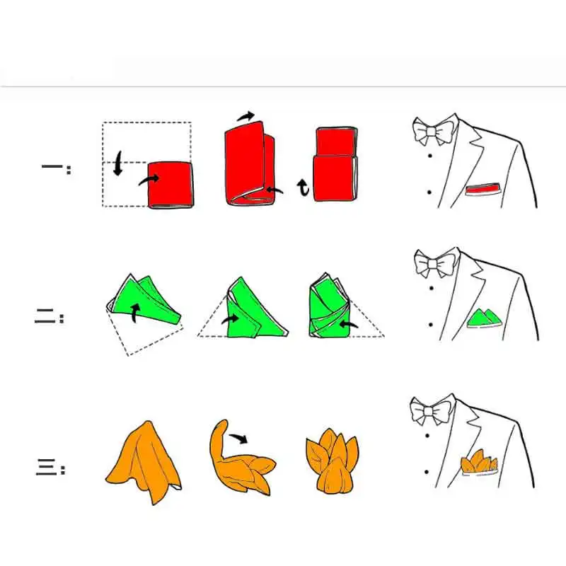 Cotton Hankerchief Scarves Vintage Fabric Men Pocket Square Handkerchiefs Sweat Absorbing 25*25cm S