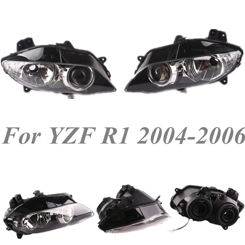 

For Yamaha YZF R1 2004 2005 2006 Clear Front Headlight Head Lamp Assembly Motorcycle