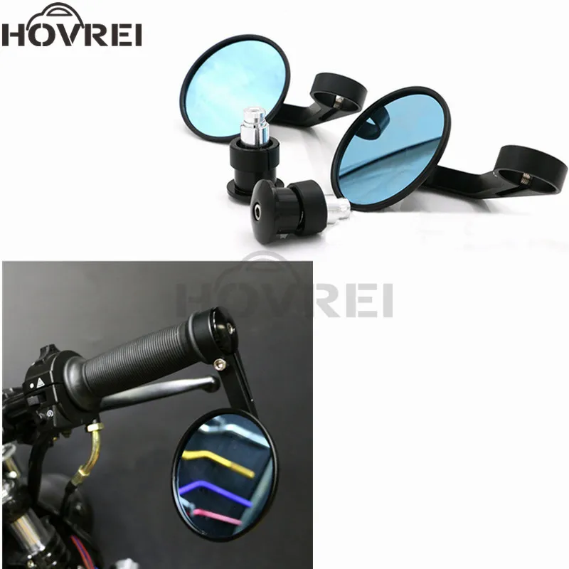 

universal Motorcycle 13mm-18mm CNC Handlebar end bar Rear Mirrors Rearview Mirrors For Yamaha MT-07 MT-09 BMW s1000r mirror
