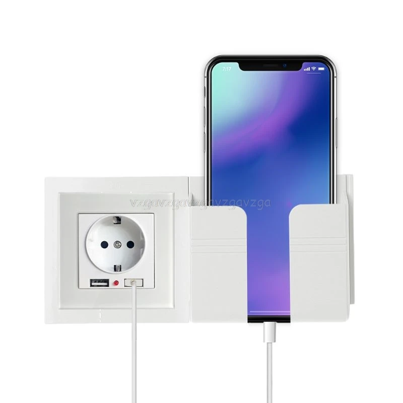 

Wall Socket Mobile Phone Holder Smartphone Charging Stand Rack Holders Plug N23 dropship