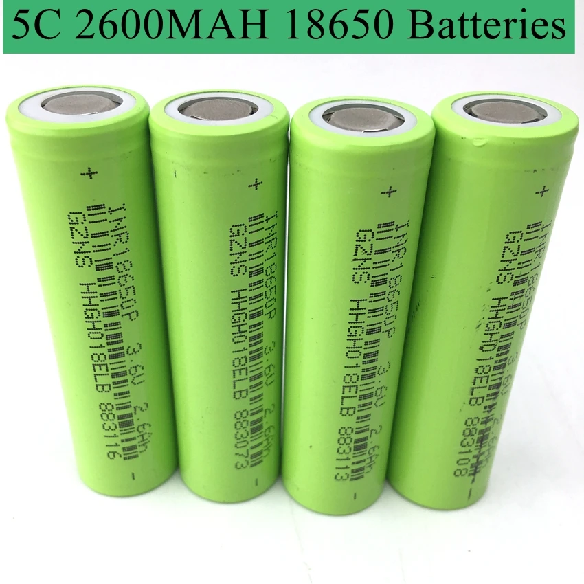 Buy 5C Powerful 2600mAh 18650 Lithium Battery 3.7V Li