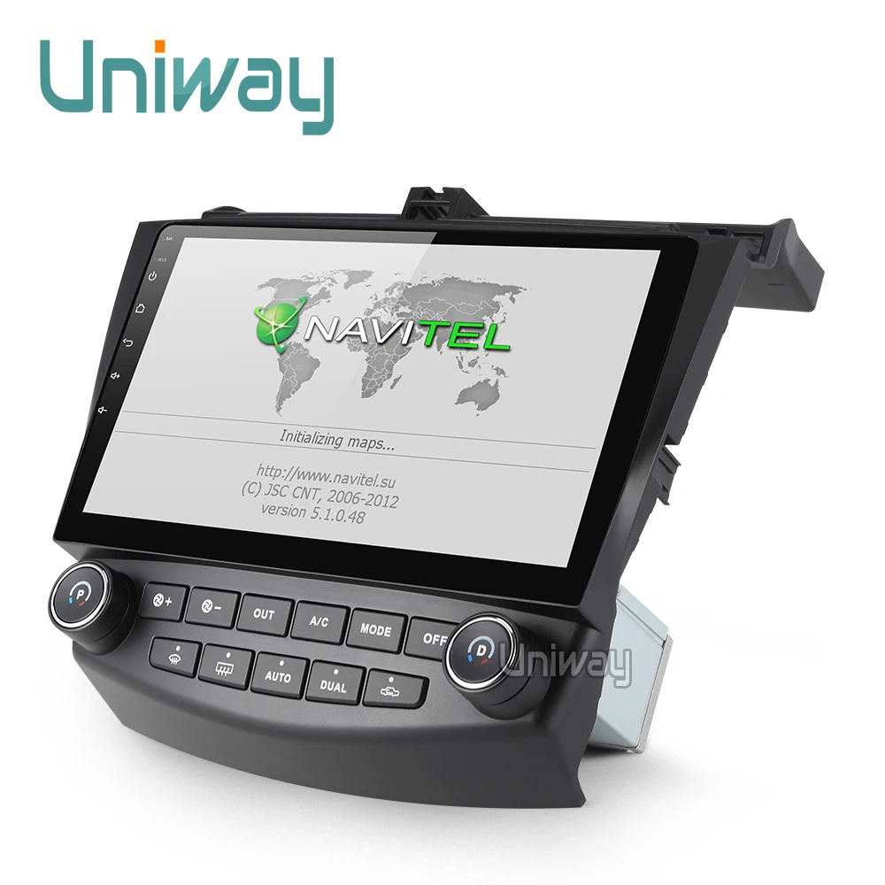 Best Uniway AYG1071 2G+32G android 8.1  car dvd for Honda Accord 7 2003 2004 2005 2006 2007 car radio video player gps navigation car 1
