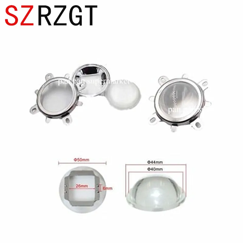 

44mm Lens + Reflector Collimator + Fixed bracket for 20w 30w 50w 100w led chip