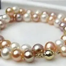 8 мм Белый Розовый Фиолетовый AKOYA Подвеска из перламутровой жемчужины ожерелье